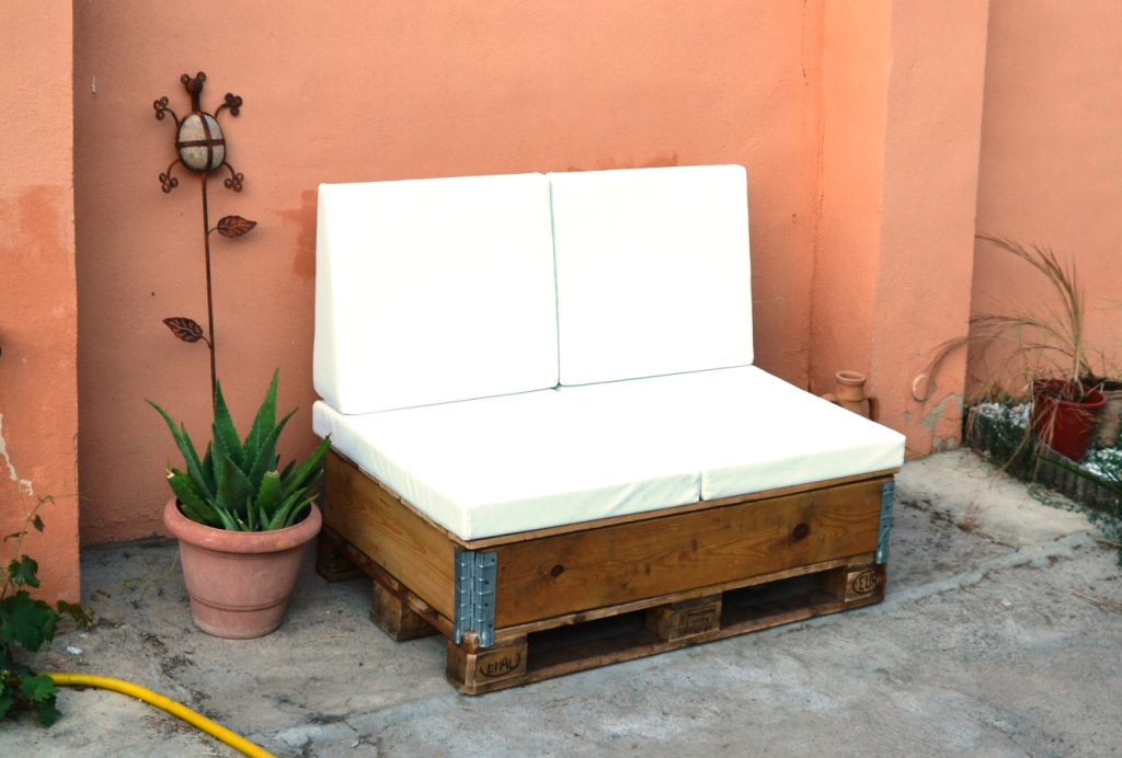 Muebles de jardín fabricados con Palets.