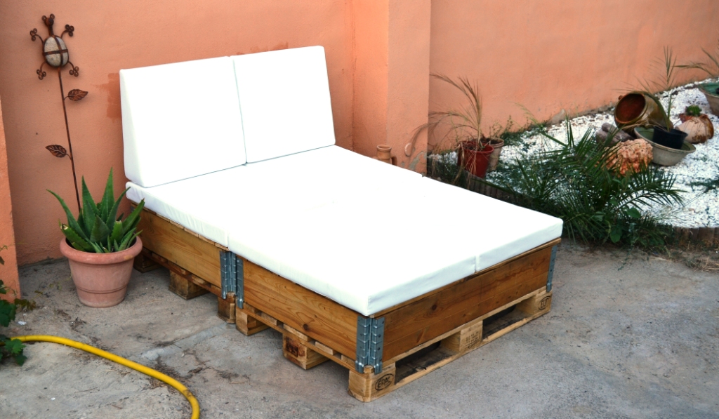 Muebles de jardín fabricados con Palets.
