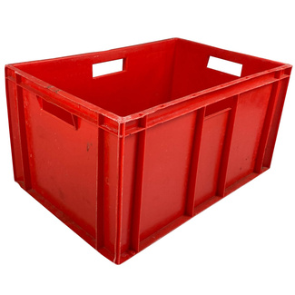 Imagen de Caja de Plástico Usada Eurobox Cerrada Roja 40 x 60 x 32 cm 