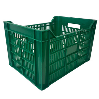 Imagen de Caja de Plástico Agrícola Usada Verde 35 x 50 x 30,5 cm 