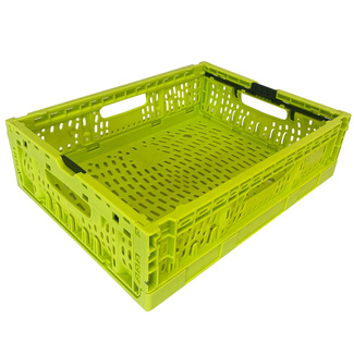 Imagen de Caja de Plástico Plegable Apilable Verde 30 x 40 x 11,4 cm Ref.PLS 4310 VE