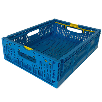 Imagen de Caja de Plástico Plegable Apilable Azul 30 x 40 x 11,4 cm Ref.PLS 4310 AZ